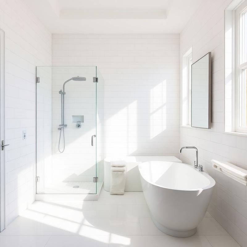 Spotless renovated bathroom
