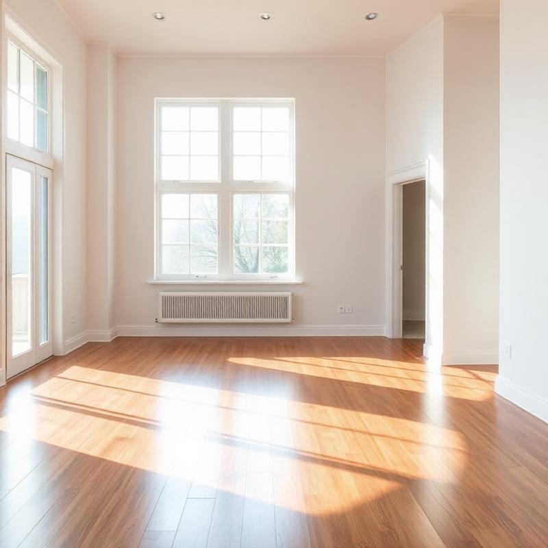 Empty polished timber living space